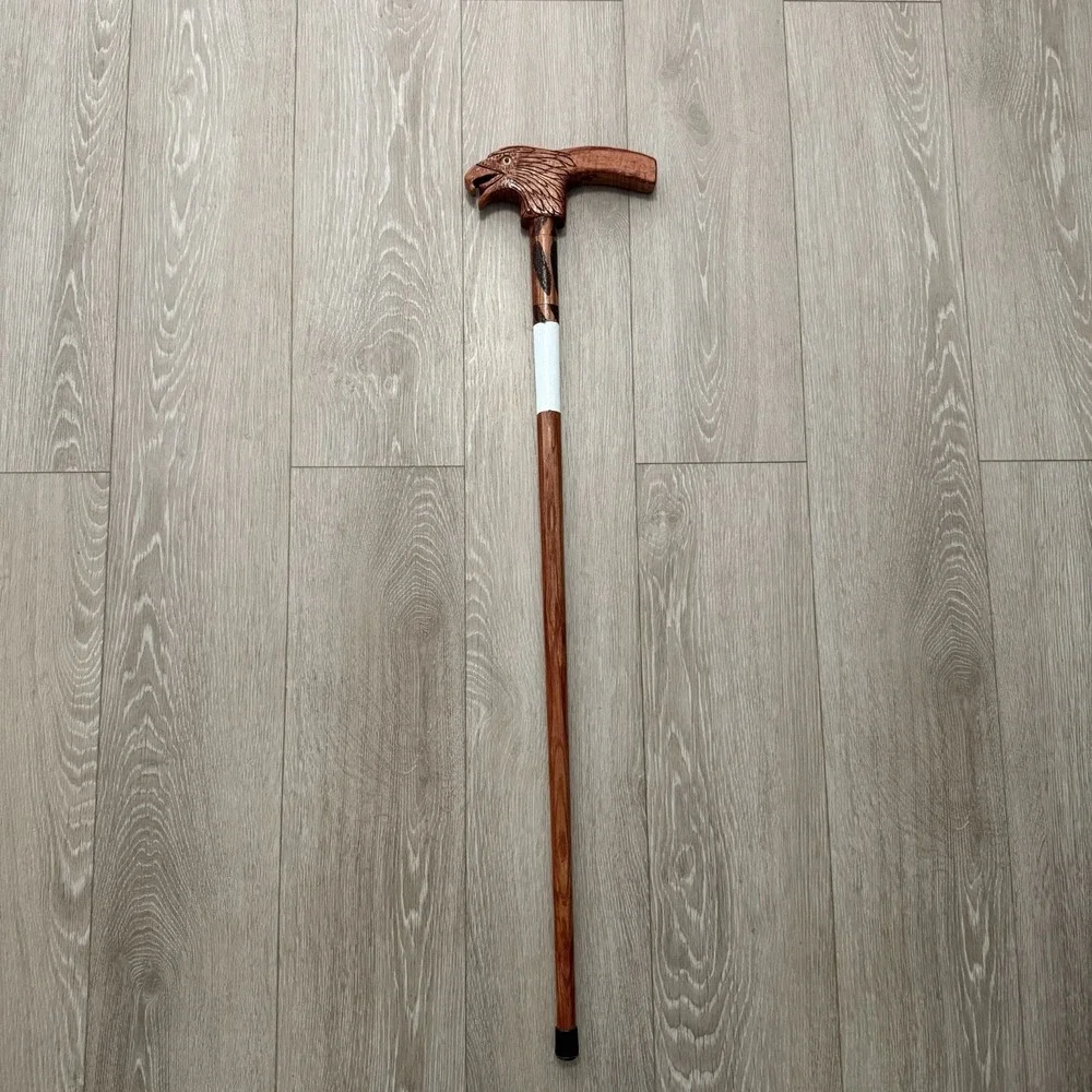 Eagle Head Walking Stick Handmade Cane Hiking Trail Gift Customized 38